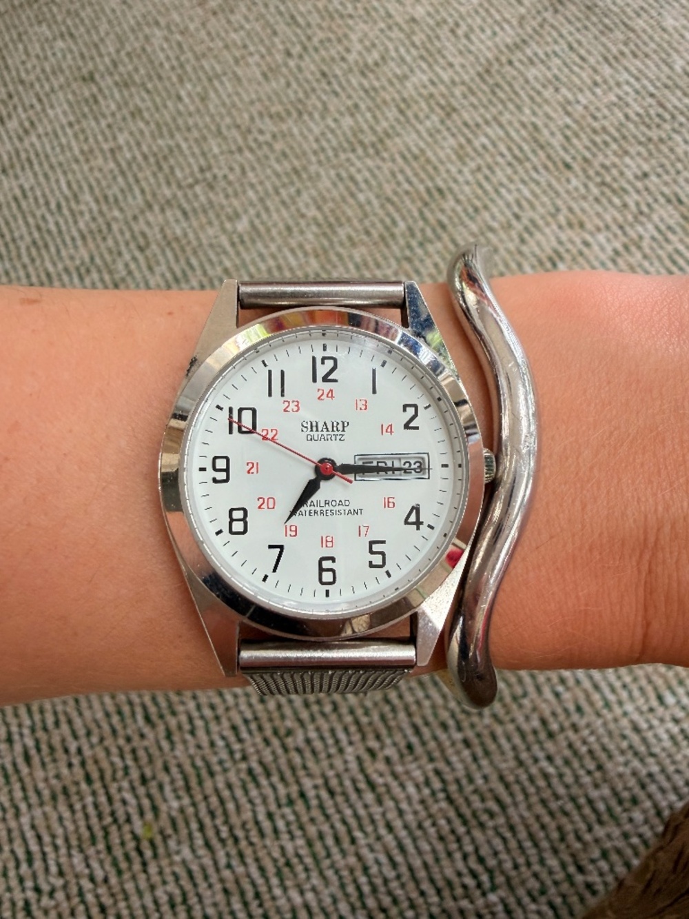 Sharp Quartz Railroad Watch